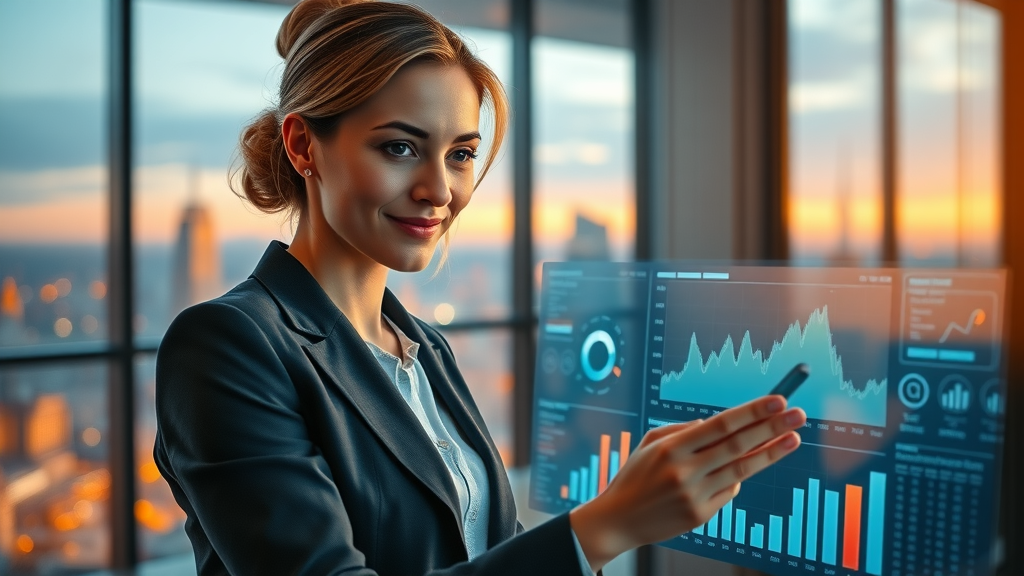 AI agency professional optimizing business with advanced AI data analytics